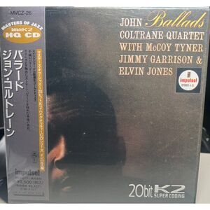John Coltrane Quintet Ballads Impulse! ‎20bitK2 HQ CD HDCD Paper Sleeve Japanese